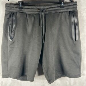 Athletex Mens Black Performance Sweat Shorts Size 2X Athletic Gym Workout